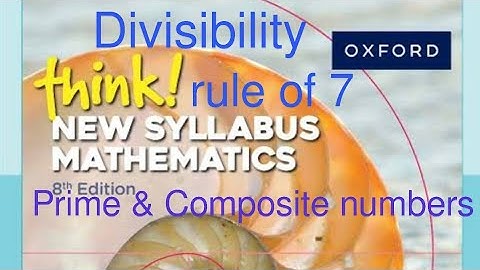 Divisibility rules of 7 | Identify numbers that are divisible by 7 | Prime and composite numbers 