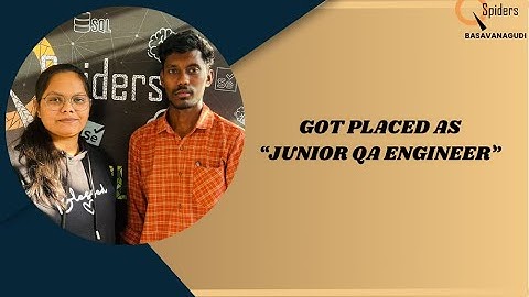Congratulations "SANDEEP.P " for getting placed as "JUNIOR QA ENGINEER "