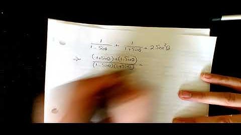 1,1 sinx+1,1+sinx=2sec^2x Verifying Trigonometric Identities, How to Verify Trig Identities