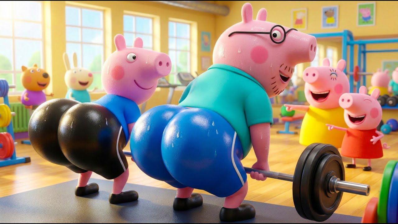 HAHA! Why Is Peppa Pig Laughing At Daddy Pig's Big Bottom l PEPPA 3D ANIMATION