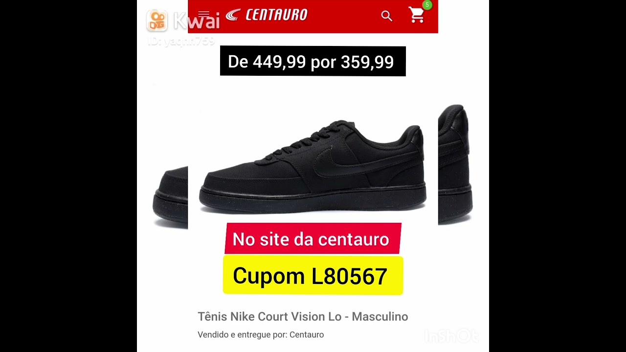 Tênis Nike Court Vision Lo - Cupom da Centauro L80567- #nikecourt - YouTube