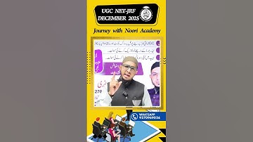 UGC NET Dec 2025 || New Batch Launched || Join Noori Academy Now