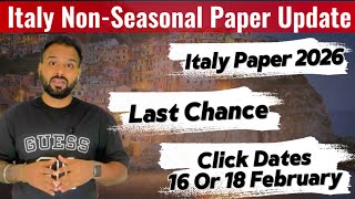 Italy Immigration 2026 Big Update | Non Seasonal Papers Open | 1.35 Lakh Workers Needed