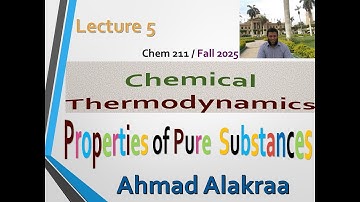 Lecture 5: Properties of Pure Substances