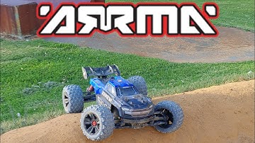 Arrma Kraton 4s giving it a run #arrmarc #arrma