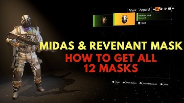 The Division 2 - HOW TO UNLOCK THE MIDAS & REVENANT MASK | HOW TO GET ALL 12 SECRET MASKS