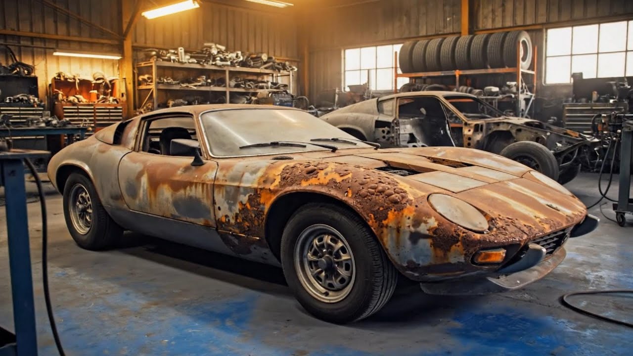 ASRM Car l Restoring a Rusty Lamborghini Miura from a Scrap Yard