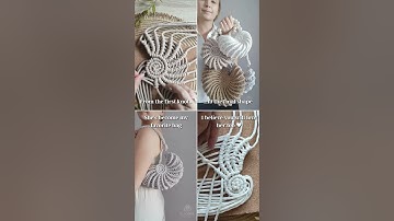Make your own macrame Shell Bag with my video tutorial!I will help you with everything😍#seashellbag