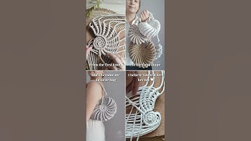 Make your own macrame Shell Bag with my video tutorial!I will help you with everything😍#seashellbag
