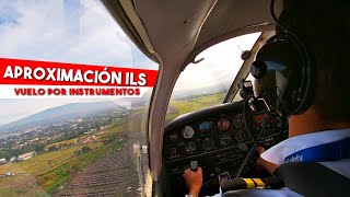 Aproximación ILS DME Z Rwy 07 (MROC) - Vuelo por instrumentos en un Piper PA28!