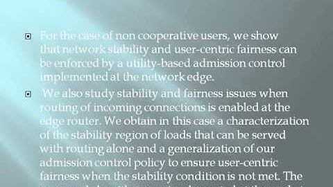 Network Resource Allocation for Users With Multiple Connections Fairness and Stability
