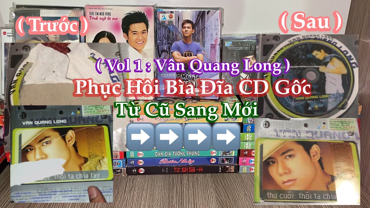 Phục Hồi Bìa Đĩa CD Gốc Bị Hư Từ Cũ Sang Mới - Vol 1 :... - youtube