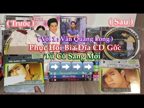 Video Phục Hồi Bìa Đĩa CD Gốc Bị Hư Từ Cũ Sang Mới - Vol 1 :... - youtube