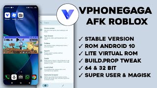 Vphonegaga Rooted ROM Android 10 | Roblox Test (Request)