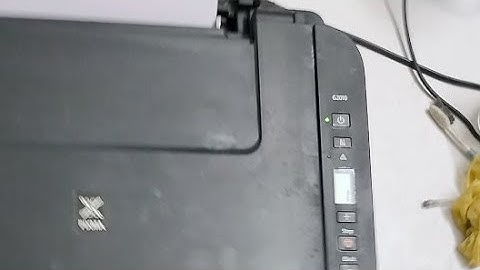 Canon G2010 Self Test Print Manually