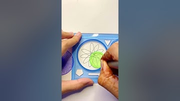 Satisfying Geometric Shapes🤩 | Simple Spirograph Design  #asmr #spirograph #shorts