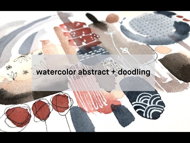 abstract painting + doodling: a good way to find your creative voice