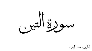 سورة التين مكررة القارئ محمد ايوب