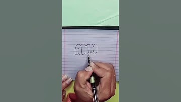 How to write with bubble letters #calligraphy #shorts #youtube