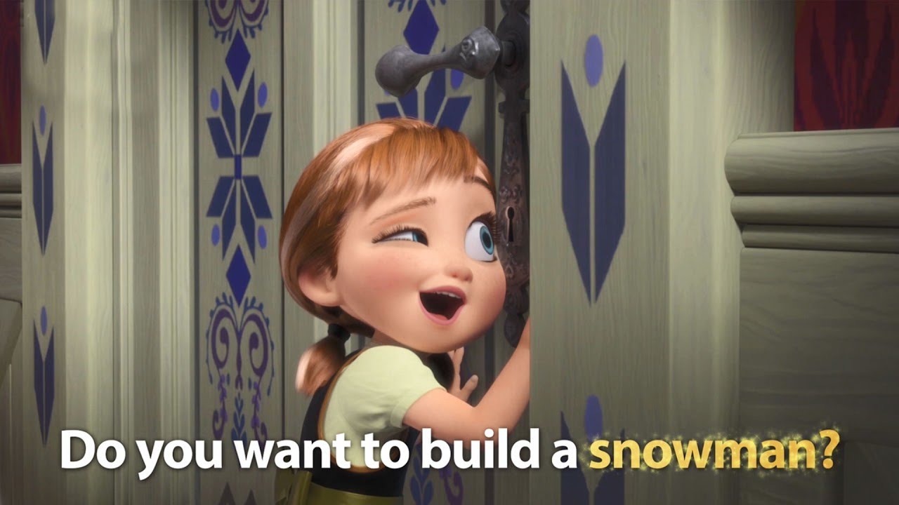 DISNEY SING ALONGS  Do You Want To Build A Snowman Frozen Lyric Video  Official Disney UK