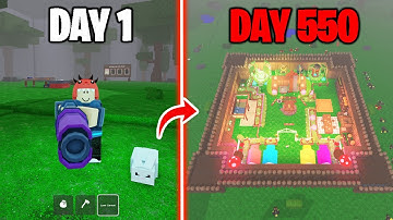 550 Days to Build a Castle Base in 99 Nights in the Forest