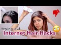 Trying out Viral Internet Hair Hacks Again