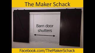 barn door style window shutters