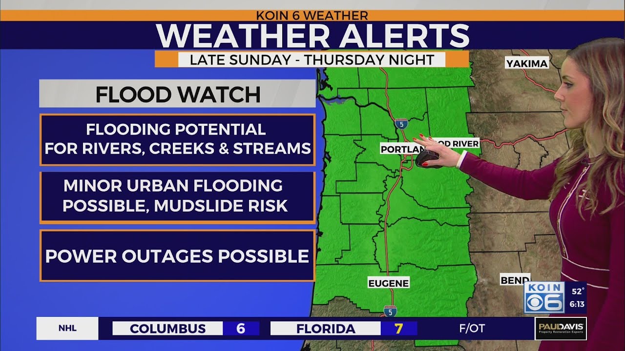 Weather Alerts issued for PNW as wet weather continues - YouTube