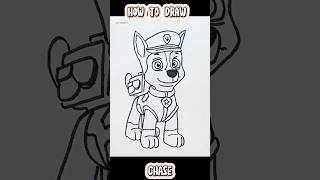 How To Draw Chase Paw Patrol