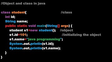 Object and class in Java for absolute beginners
