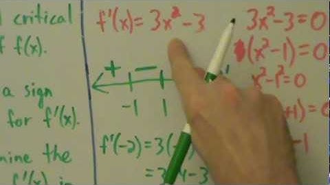 Calculus I - First Derivative Test - How to Use it and Example 1 of Finding Local (Relative) Extrema