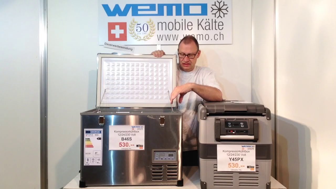 Kompressor-Kühlbox WEMO Y35PX 12/24 Volt WEMO - mobile Kälte