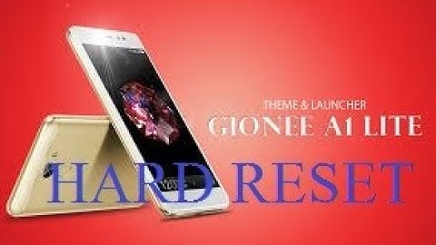 GIONEE A1 LITE HARD RESET SOLUTION