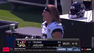 Andrew Beck 85 Yard Kick Return Touchdown | Texans vs Jaguars
