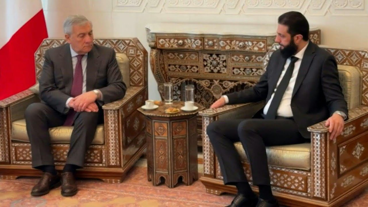 syria-s-de-facto-ruler-ahmed-al-sharaa-meets-with-italian-fm-in
