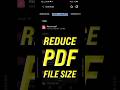 How to Compress / Reduce PDF File Size on Mobile 2024 #compresspdf #editpdf #howtoeditpdf