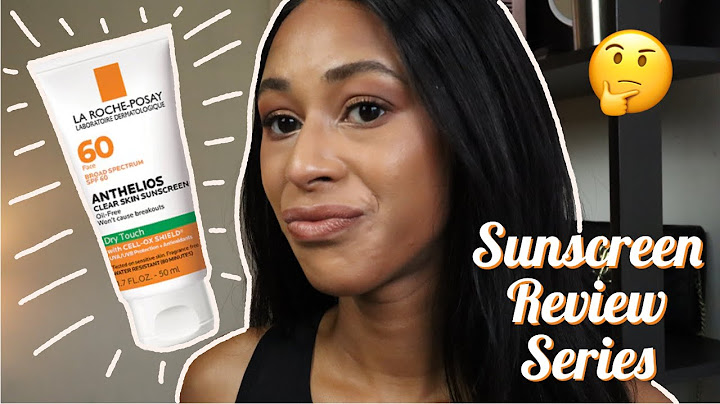 La roche posay sunscreen for oily skin review