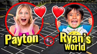 DRONE CATCHES RYAN'S WORLD AND PAYTON DELU FROM NINJA KIDZ TV TOGETHER IN REAL LIFE! *THERE DATING*