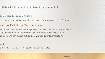 Wie man eine Threadsafe Foreach-Enumeration für Listen in C#  erreicht