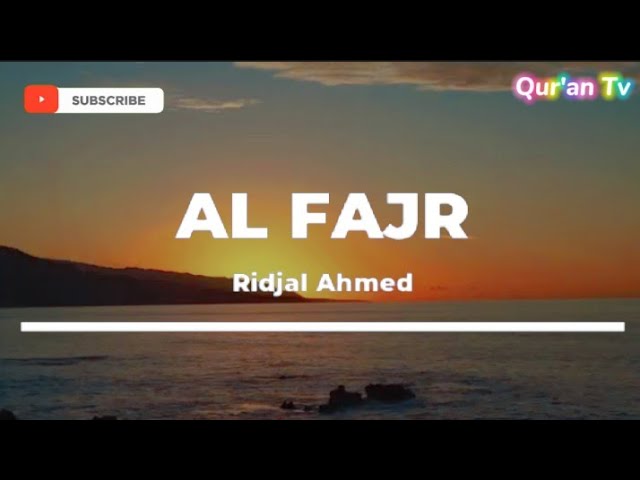 MUROTTAL MERDU ORANG AFRIKA || RIDJAL AHMED SURAH AL FAJR class=