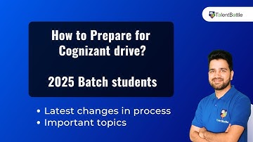 How to prepare for Cognizant? 2025 Batch! Latest pattern & Important topics for Cognizant Exam!