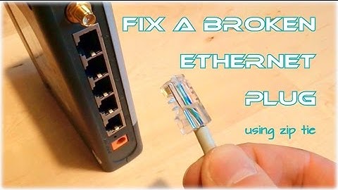 How to fix a broken ethernet plug (using zip ties) - Lifehack