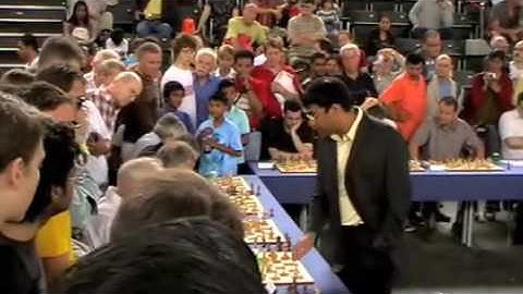 Viswanathan Anand simultaneous exhibition Zurich 2009