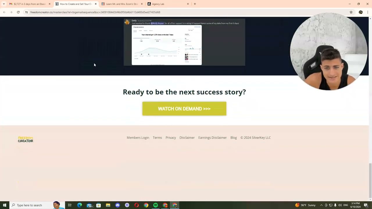 Watch a $10k/mo copywriter review Million Dollar Copy