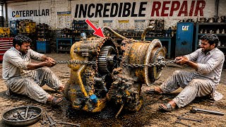 Incredible Repair Caterpillar Transmission Full Restoration | Slipping Gear Fixed Like New