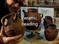 CERAMIC BEADING on French oil jugs 101 (306 #pottersjournal )