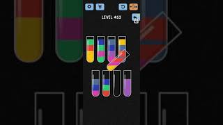 Water Color Sort Level 453 Solution WalkThrough Gameplay