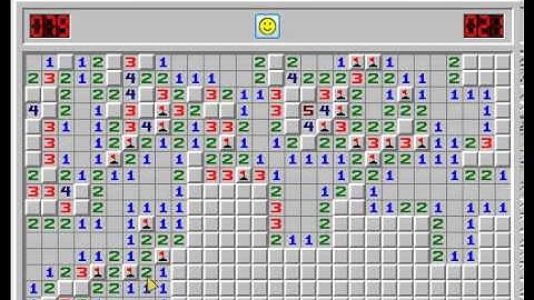 Minesweeper expert solved in 38,984 (39) s. (Former Russian record)