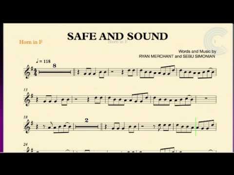 Safe and Sound - Capital Cities - F Horn Sheet Music, Chords, and