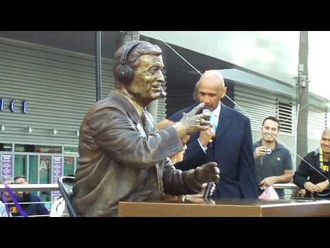 Chick Hearn Statue Unveiling at Staples Center